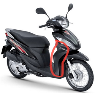 ฝาครอบข้างด้านหน้าขวา สีดำ  Honda Spacy i แท้ศูนย์