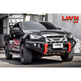 กันชนหน้าออฟโรด D-Max 2020-2022 กันชนเหล็กดำ OFF ROAD BUMPER รุ่น FB-016 ดีแมกซ์ Isuzuแบรนด์ LWN4x4