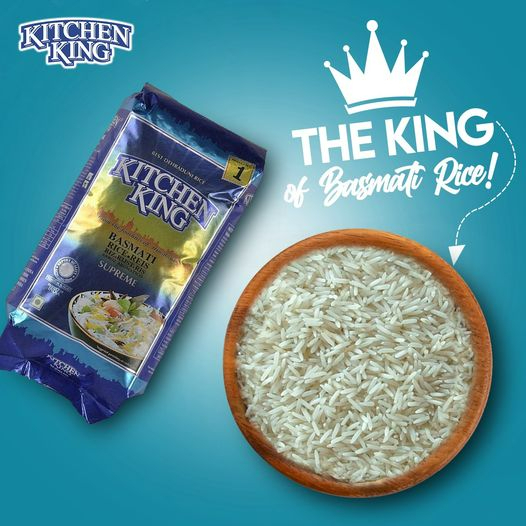 ข้าวบาสมาติ KITCHEN KING Supreme Basmati Rice 1KG 1121 (Basmati Rice)