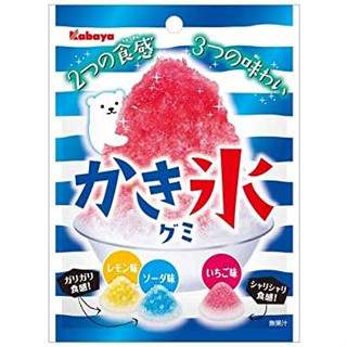 Kabaya Shaved Ice Gummy ถุงน้ําแข็งใส 55 กรัม X 10 ถุง ส่งตรงจากญี่ปุ่น