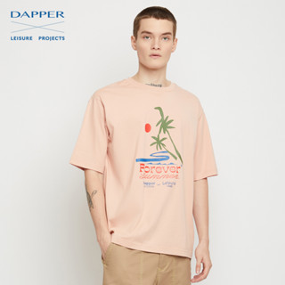 DAPPER x LEISURE PROJECTS เสื้อยืด Forever Summer Print สีชมพู (KRP1/604LS)