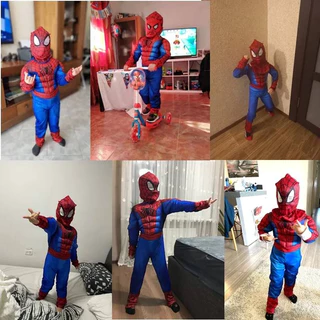 ชุดเด็กชาย ชุดฮีโร่ super hero แฟนซีเด็ก แบบมีกล้าม ชุดซุปเปอร์ฮีโร่พ