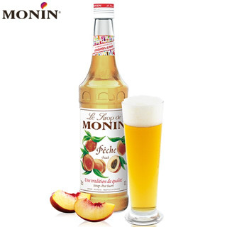 (WAFFLE) โมนิน ไซรัปพีช บรรจุขวด 700 ml. MONIN Peach Syrup น้ำเชื่อม MONIN กลิ่น “Peach”