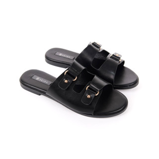Jill Sandals รองเท้าแตะคาด สองเส้น ส้นเตี้ย ใส่หน้าร้อน เที่ยวทะเล