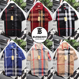 เสื้อเชิ้ตแขนสั้น Burberry 🔖 | เสื้อเชิ้ตแขนสั้นผู้ชาย | เสื้อเชิ้ตสวยๆ