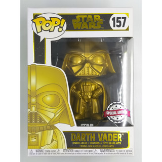 Funko Pop Star Wars - Darth Vader (Metalic สีทอง) #157 (กล่องมีตำหนินิดหน่อย)