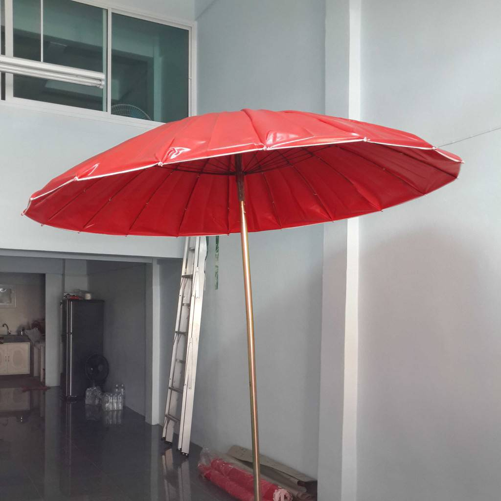 ร่มแม่ค้า ร่มตลาด ด้ามเหล็ก ด้ามแข็งแรงทนทาน มี4 สีให้เลือก