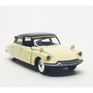 Majorette Citroen DS19 - Black Roof Cream ล้อ VIN Scale 1/59 (8cm) ไม่มี package