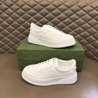 NEW GUCCI GG EMBOSSED LEATHER ACE SNEAKER