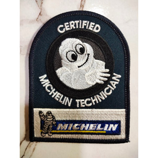 ตัวรีดติดเสื้อ Michelin อาร์มรีด อาร์มปัก ตกแต่งเสื้อผ้า แจ๊คเก็ตยีนส์ Hipster Embroidered Iron On Sew on