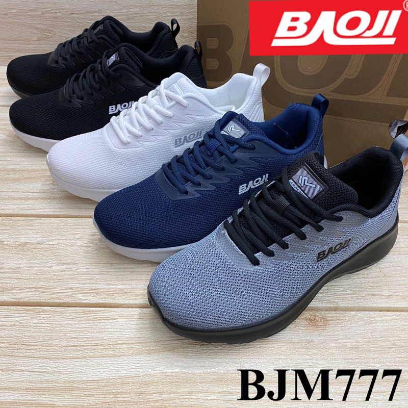 Baoji  BJM 777 รองเท้าผ้าใบชาย (41-45) สีดำ/ดำขาว/ขาว/กรม/เทา ซหศ