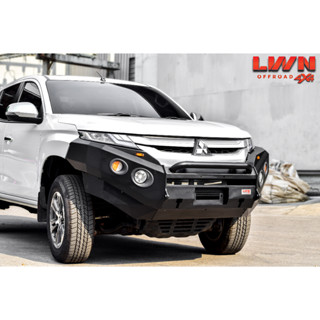 กันชนหน้าTriton 2019-2023 รุ่น FB-012 กันชนเหล็กดำ OFF ROAD BUMPER แบรนด์ LWN4x4 Mitsubishi Triton กันชนไทรทันออฟโรด