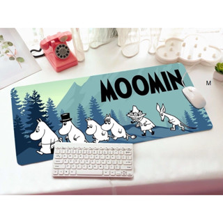 MOOMIN 6P    แผ่นรอง คีย์บอร์ด รองคีย์บอร์ด keyboard    ลาย MOOMIN 6P     ขนาด 30 x 70 cm แผ่นหนานุ่ม มียางกันลื่น   MNN