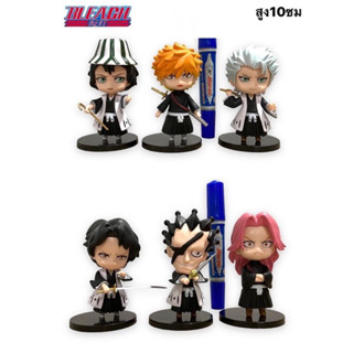 โมเดลบลีช Bleach เทพมรณะ  ยกเซ็ต 6 ตัว ความสูง 10 cm  สินค้ามือ 1  วัสดุพีวีซี 💥พร้อมส่งจากไทย✈️🔥🚌❤️