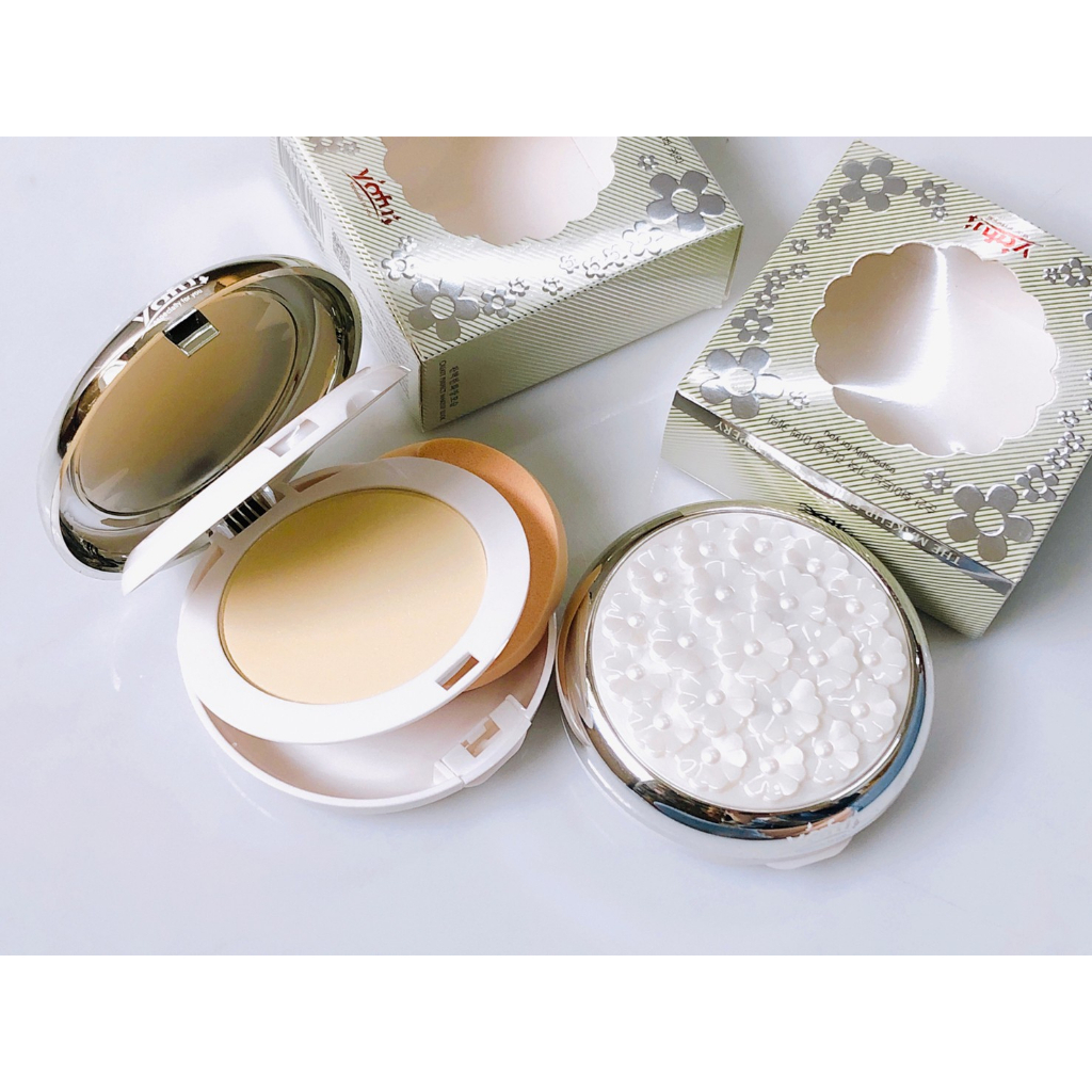 YAFU แป้งยาฟูตลับดอกไม้ ปกปิดจุดด่างดำ เพิ่มความเงาให้กับใบหน้า ขนาด26g NO.1113