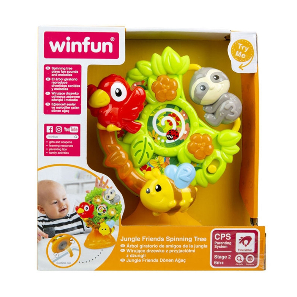 Winfun Jungle Friends Spinning Tree ของเล่น — صورة 2