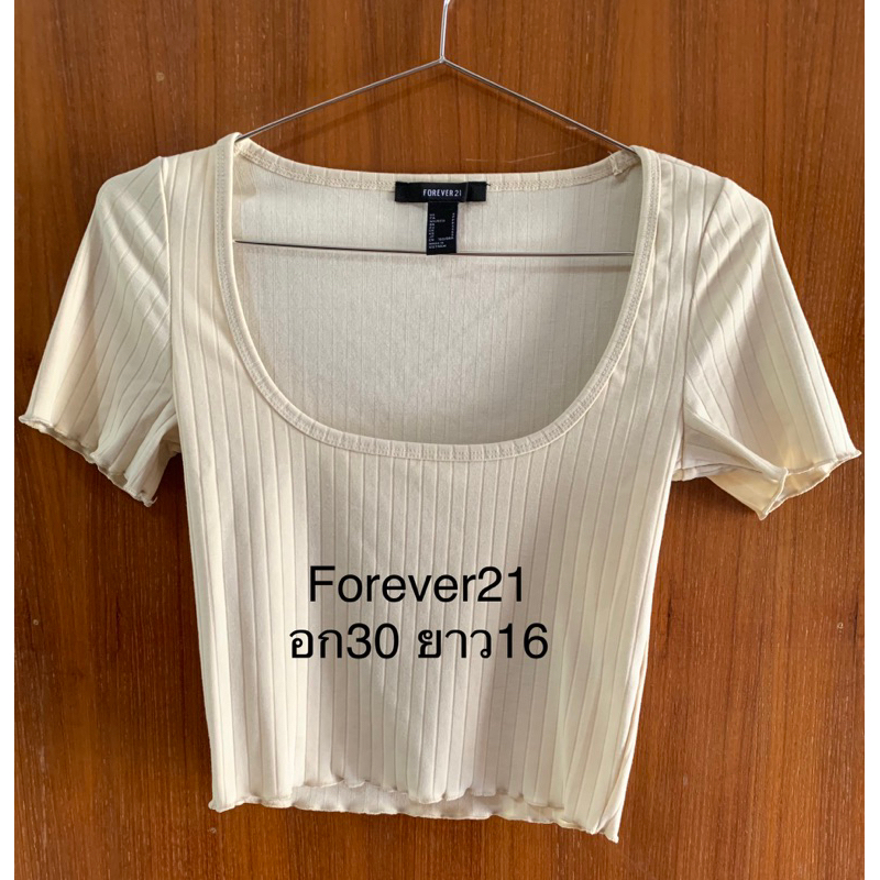 Forever 21 crop เสื้อยืดคร๊อป