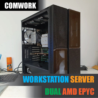 คอม 128 เธรด | ซีพียู DUAL AMD EPYC 7601 | เมนบอร์ด DUAL CPU | แรม 32GB-256GB | M.2 NVMe | SERVER WORKSTATION COMWORK