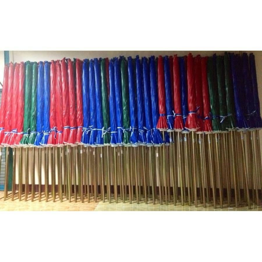 ร่มแม่ค้า ร่มตลาด ด้ามเหล็ก ด้ามแข็งแรงทนทาน มี4 สีให้เลือก