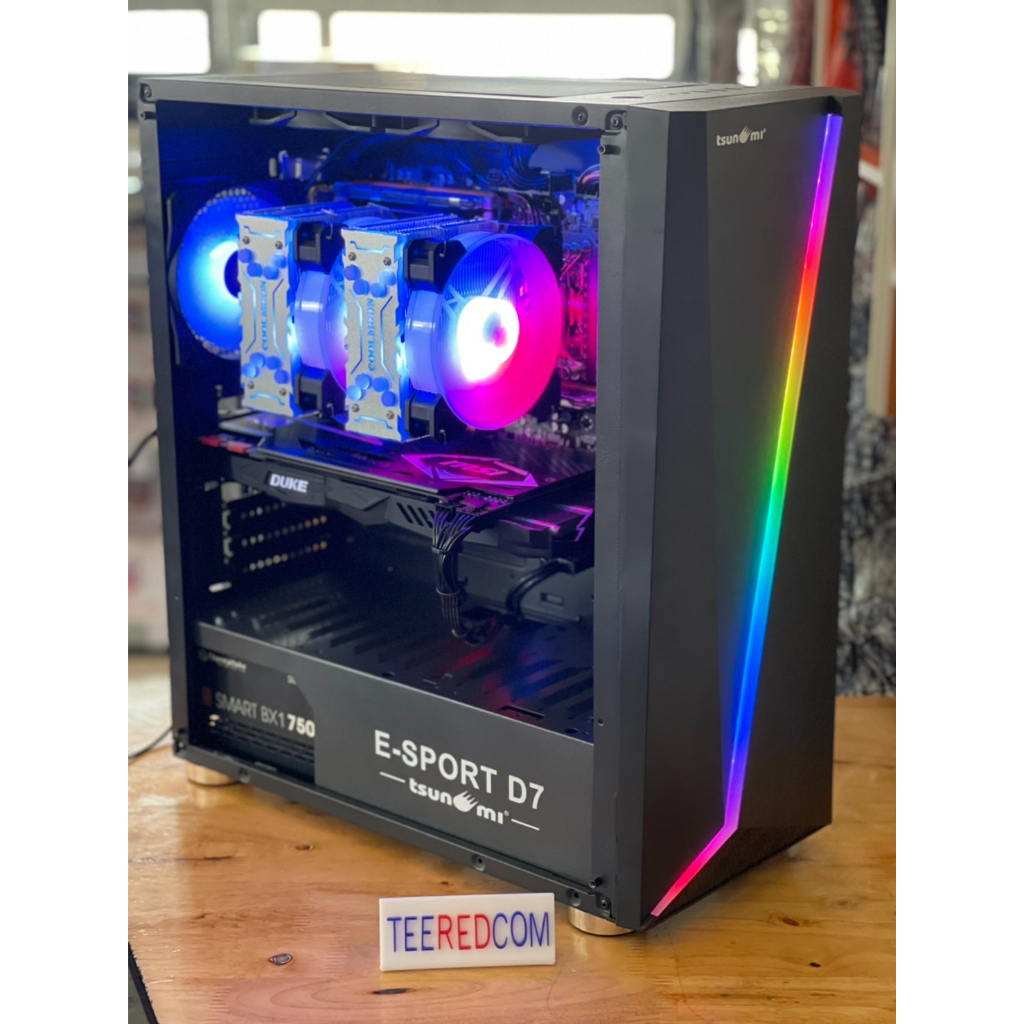 คอมประกอบ48เทรด2 cpu ปล่อยบอท เล่นเกมส์ ทํางาน ตัดต่อ intel xeon 2697v2 X2 24c/48t/Ram ecc16-128gb /