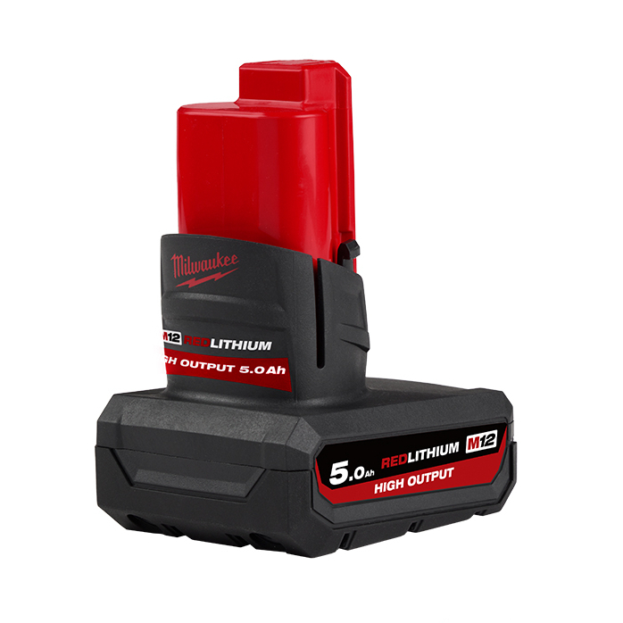 MILWAUKEE แบตเตอรี่ M12 ขนาด 5.0 แอมป์อาวว์ HIGH OUTPUT*ของใหม่ ของแท้ ประกันศุนย์ ไม่มีกล่องกระดาษ*