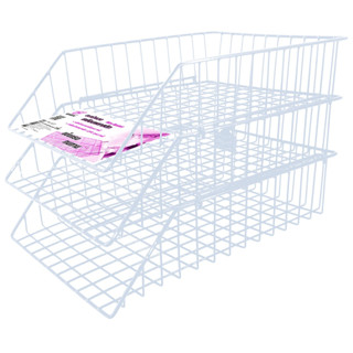 Robin ถาดใส่เอกสาร ตะกร้าลวดเคลือบพลาสติก 3 ชั้น No.403