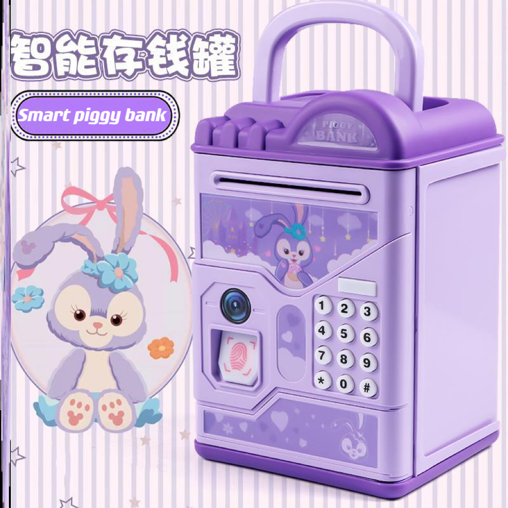 【FuHua Shop】พร้อมส่ง NEW STYLEกระปุกออมสินATMดูดแบงค์อัตโนมัต ออมสินตู้เซฟPiggy Bankลายการ์ตูนสุดน่ารัก รหัสผ่านสแกนนิ้ว - รูปที่ 2