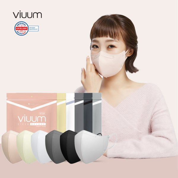 Viuum Deluxe แพ็ค25ชิ้น หน้ากากอนามัย KF94 แมสลิซ่า รุ่นDeluxe Made in Korea