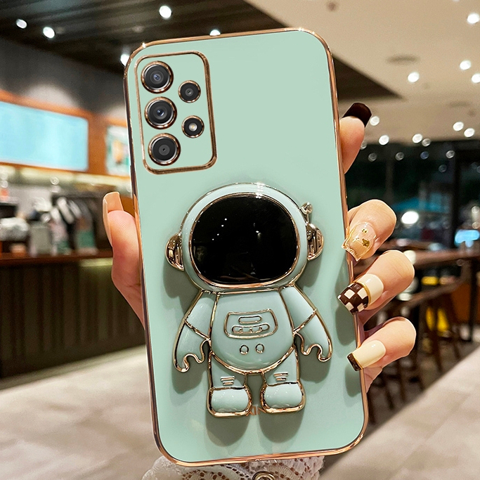 เคสนักบินอวกาศมีขาตั้ง สำรับรุ่น Samsung A14 A52 A52S A53 A04S A13 A23 A13-5G นิ่มเคสสิชิโคนขอบต
