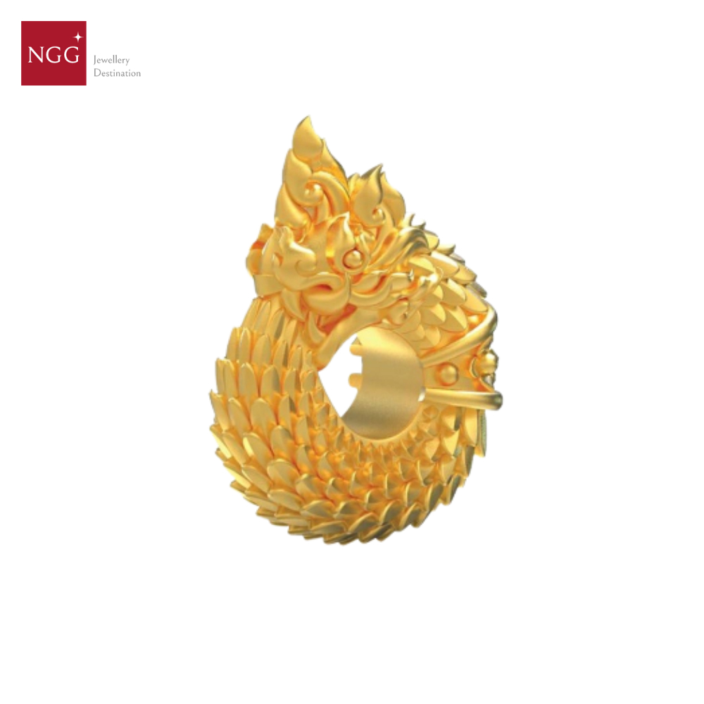 NGG تعليقة ذهب 99.9% ناغا Charmmy — صورة 5