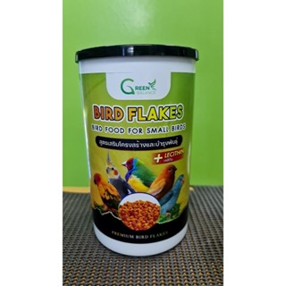 Green Balance Flakes อาหารนก สูตรผลไม้ แบบเกล็ด สำหรับนก ฟอพัส  ขนาดกระปุก 500  g