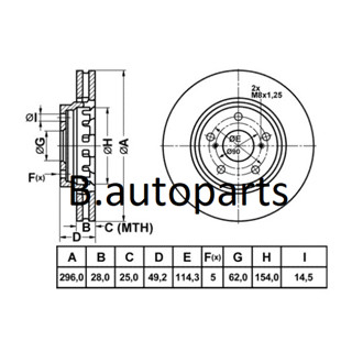 จานเบรคหน้า TOYOTA RAV4 ACA30 ZSA30 ALA30 2008-2013 ZSA44 ALA40 ASA42 AVA42 2012-2018 PRIUS ZVW40 2011- RUNSTOP /คู่