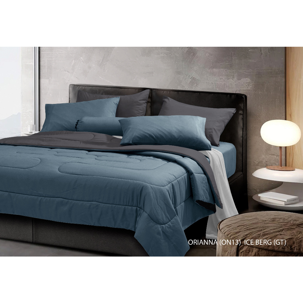 STEVENS ชุดเครื่องนอน ดีไซน์ ORIANNA13 # ICE-BERG  รุ่น SOFTEX เนื้อผ้าไมโครไฟเบอร์