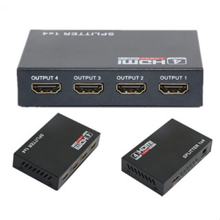 Box HDMI HD splitter เข้า1ออก2จอ FULL HD 3D เวอร์ชั่น1.4 hd splitter เข้า1ออก4 FULL HD 3d เวอร์ชั่น1.4 รุ่นใหม่ตัวเล็ก