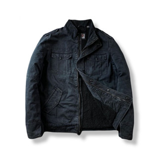 LEVIS Black Trucker Jacket รอบอก 48”