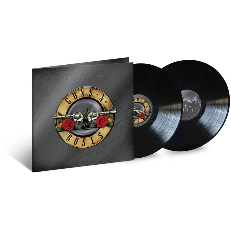 (พร้อมส่ง🔥) แผ่นเสียง Guns N’ Roses Greatest Hits Vinyl 2LP, Black Compilation มือหนึ่ง ซีล