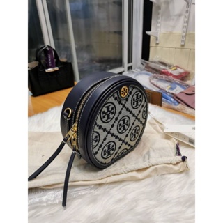 🧡Tory burch monogram moon crossbody navy แท้เช็คเครดิต​ได้​