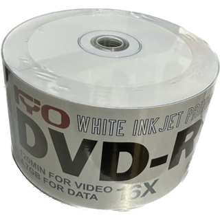 DVD-R RYO Printable (50/Pack) 120min / 4.7GB ความเร็วในการเขียน 16x.