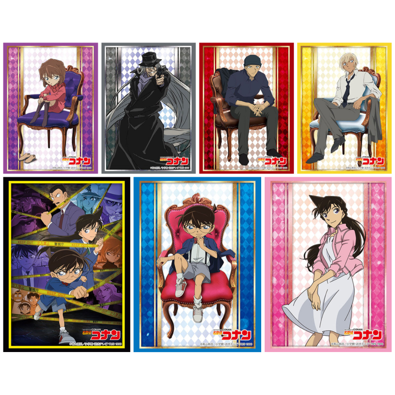 Bushiroad Sleeve Detective Conan : Edogawa Conan, Mouri Ran, Haibara Ai, Gin, Akai Shuichi, Toru Amuro - ซองใส่การ์ด