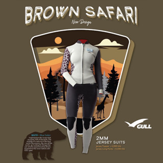 Gull safari Jersey 2 mm wetsuit ซิบหน้าใส่สบาย