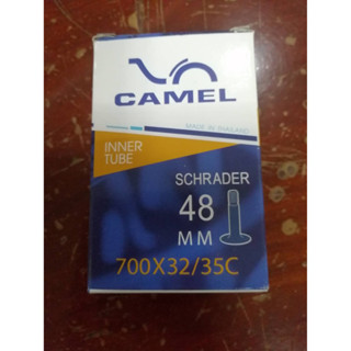 ยางใน 700x32/35C    48MM    SCHRADER  จุกยาวแบบมอเตอร์ไซค์ ยี่ห้อ camel