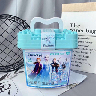 พร้อมส่งของเล่นตัวต่อ ดูโป้Frozen 94ชิ้น ตัวใหญ่ ต่อเป็นปราสาทสวยมาก