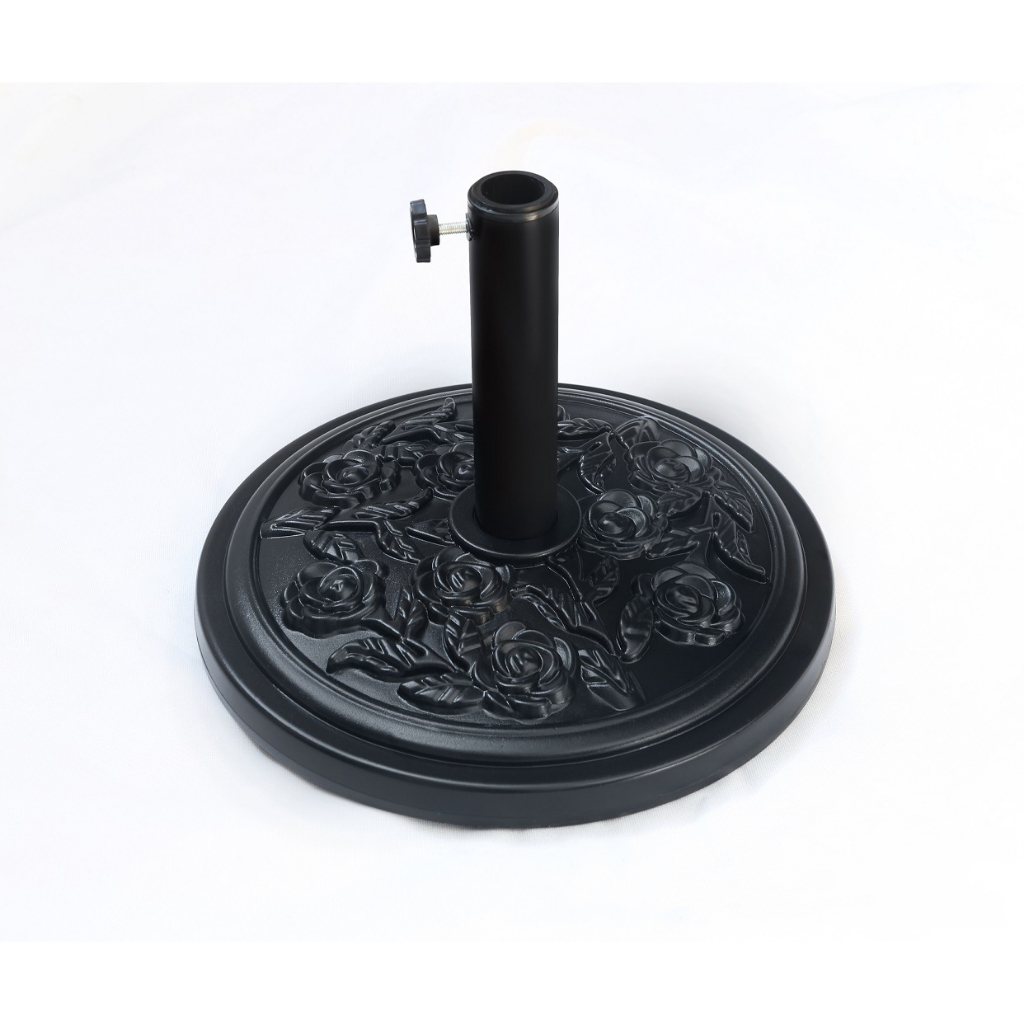 【One_boutique】ฐานตั้งร่ม ฐานร่มเหล็ก ฐานร่มสนาม ขนาด45×45×6ซม. สีดำ - รูปที่ 2