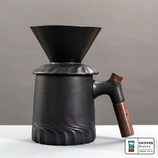 v60 coffee dripper ceramic ชุดดริปกาแฟ เซรามิค ชุดแก้วกาแฟพร้อมดริปเปอร์ V60 ขนาด01