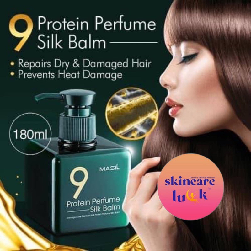 🍋แท้/ส่งไวมาก🍋 (ครบสี♥️💚) Masil 9 Protein perfume silk balm 180ml. มาส์กบาล์มบํารุงผม