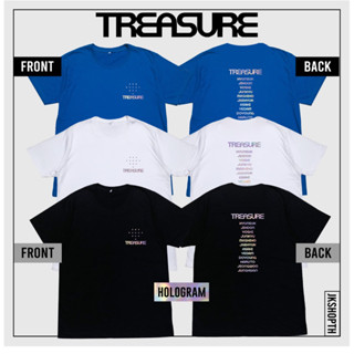 💎เสื้อ T R E A S U R E ลายหน้าหลัง | โฮโลแกรม💿 ทอง🏅ฟ้า ขาว ดำ