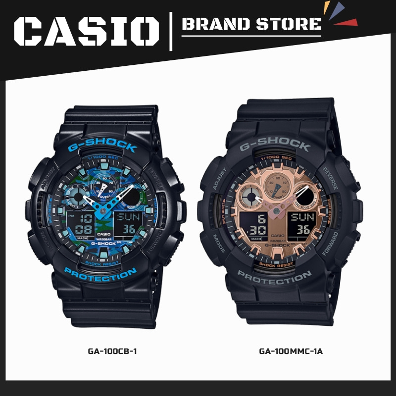 (ส่งฟรี) CASIO G-SHOCK WATCH รุ่น GA-100CB-1 GA-100MMC-1A คาสิโอ ดู นาฬิกาข้อมือผู้หญิง นาฬิกาข้อมือ