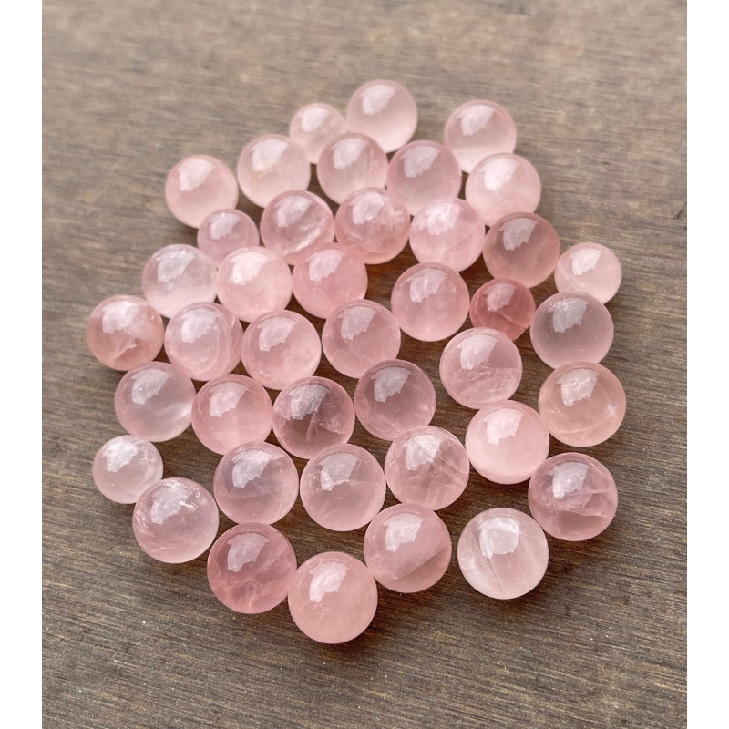 1 Piece Small Rose Quartz Sphere, 1-2 cm Rose Quartz Crystal Ball Sphere,  Pink Rose Quartz Sphere , Rose Quartz Gift - รูปที่ 6