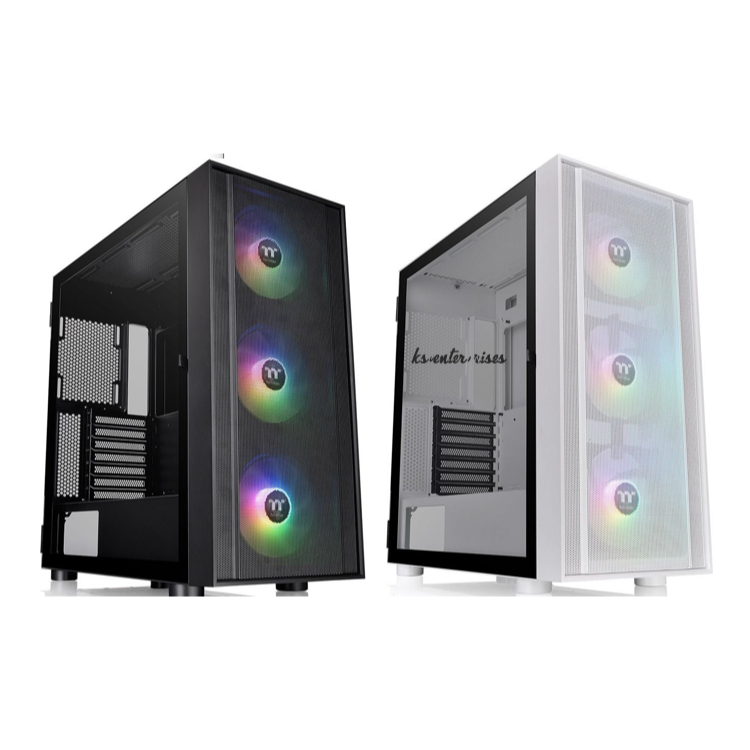 CASE THERMALTAKE H570 TG ARGB (3 x FAN ARGB) Mesh BLACK / SNOW / WHITE Tempered Glass /Brown Box ใหม