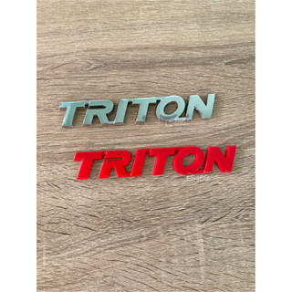 โลโก้ TRITON ขนาด 17x2.8 cm. ติดMitsubishi ราคาต่อชิ้น